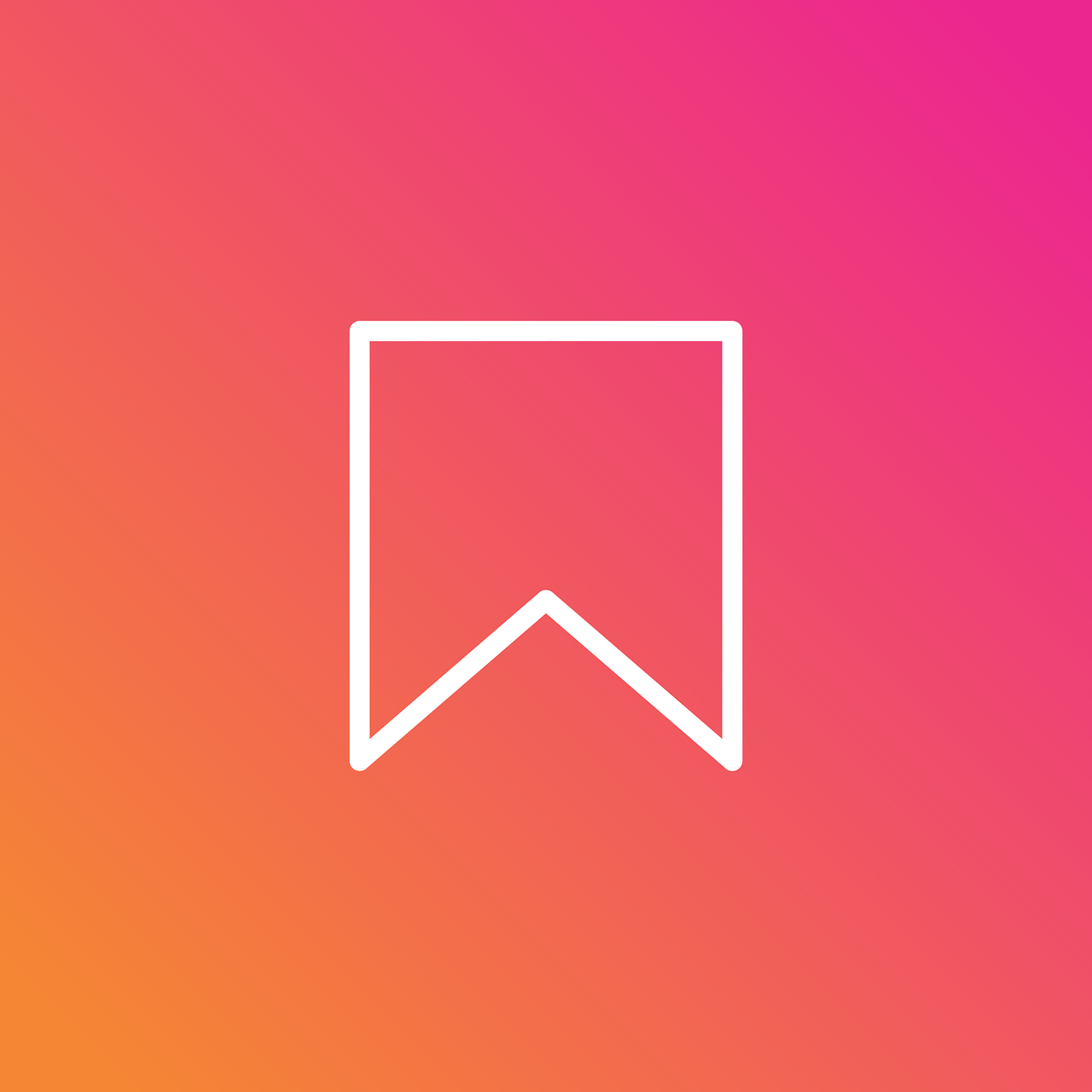 a white ribbon on a pink and orange background, a screenshot, by Matt Cavotta, unsplash, postminimalism, ios app icon, red pennants, inventory item, with instagram filters