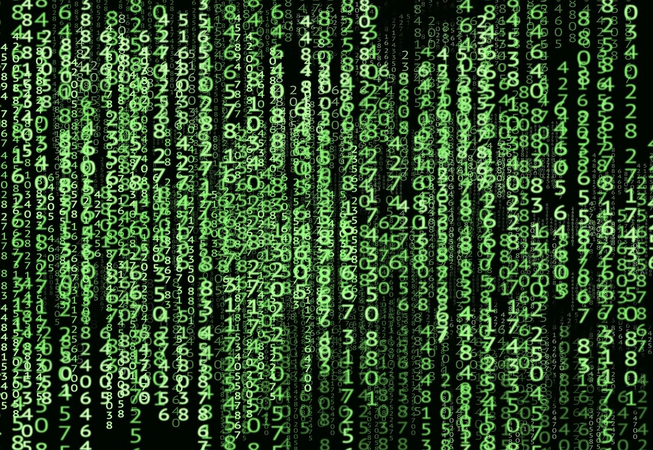 green numbers on a black background, a digital rendering, shutterstock, computer art, matrix text, 2 0 5 6 x 2 0 5 6, movie still from the matrix, michael bair
