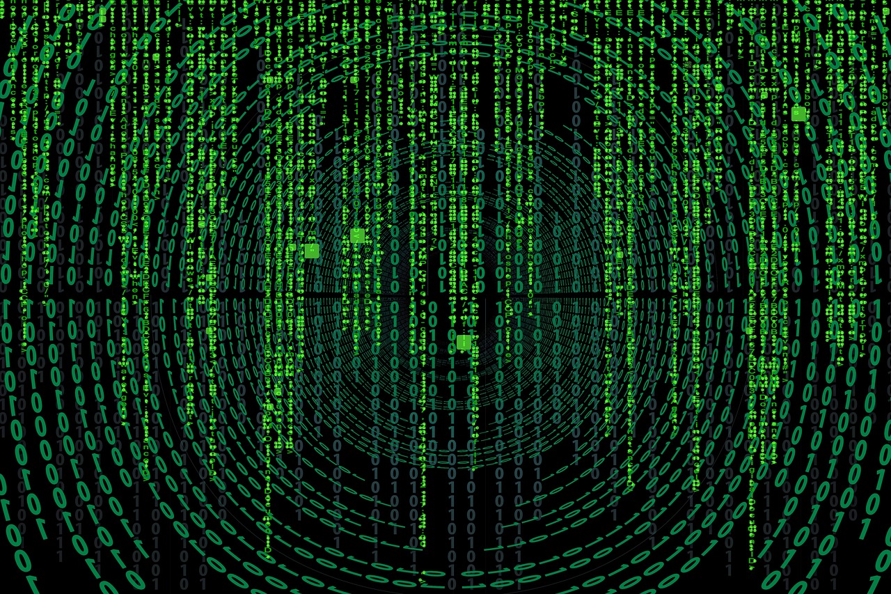 a large number of green numbers on a black background, a digital rendering, by Alison Watt, pixabay, ascii art, still from the matrix (1999), circular, vertical wallpaper, green charts
