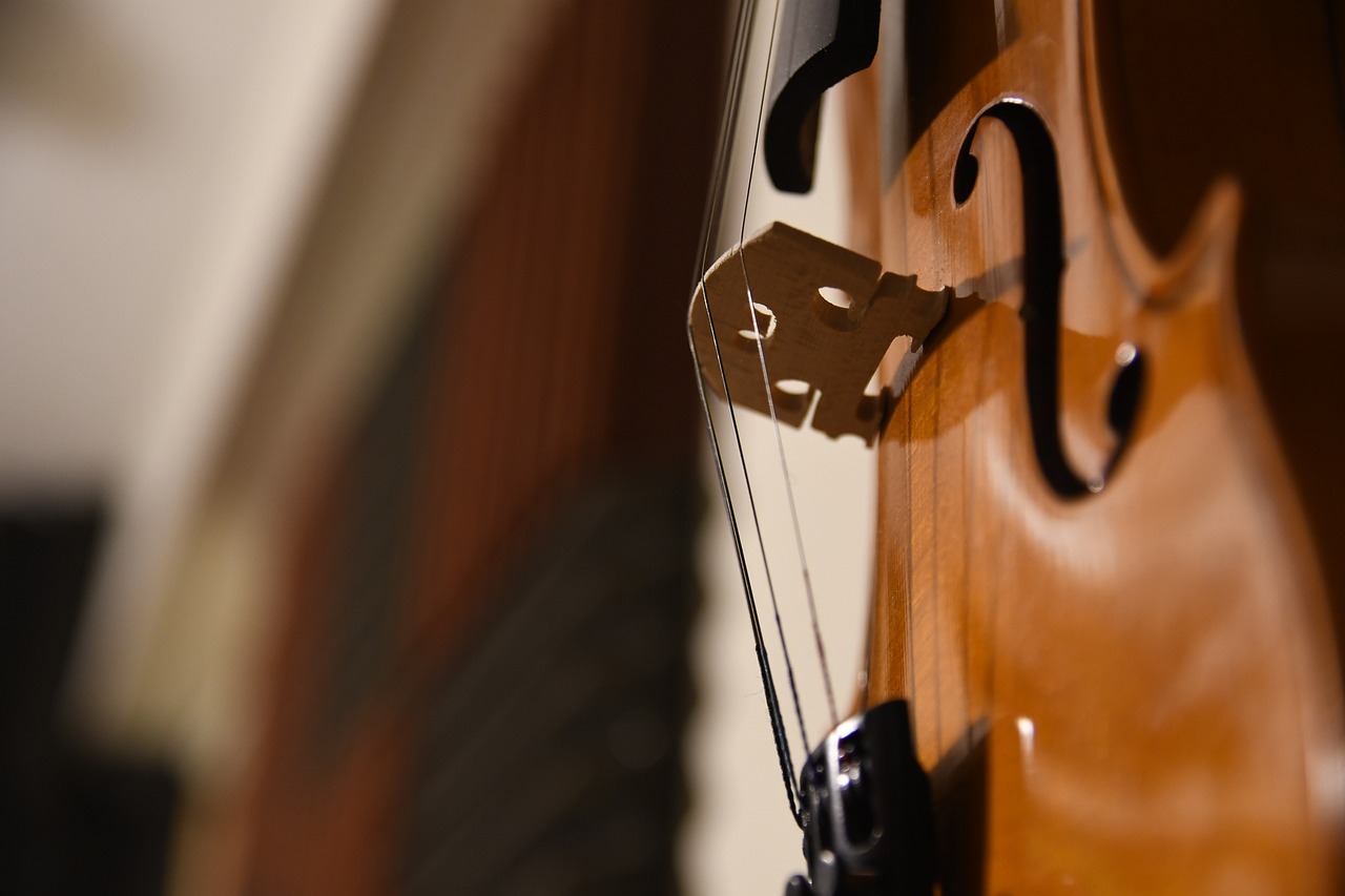 a close up of a clock on a wall, by Tom Carapic, violin, mild depth of field, concert, banner