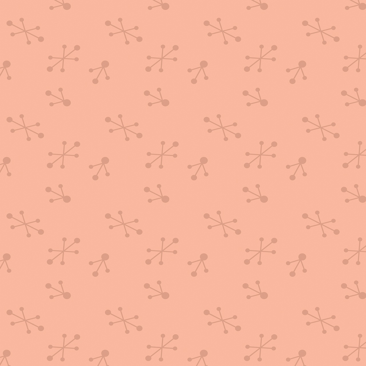 a pattern of circles and dots on a pink background, inspired by Katsushika Ōi, neuron, grainy texturized dusty, arrows, in shades of peach