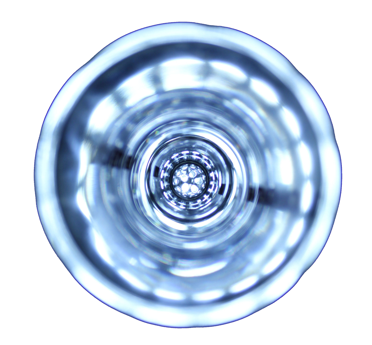 a close up view of a glass of water, a microscopic photo, abstract illusionism, singular light source from below, key is on the center of image, hypnosis, modern high sharpness photo