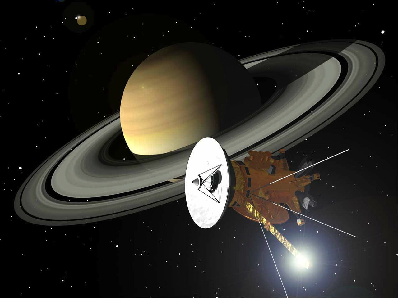 an artist's rendering of a spacecraft approaching saturn, an illustration of, cg society contest winner, an instrument, what a bumbler!, watch photo, very beautiful photo