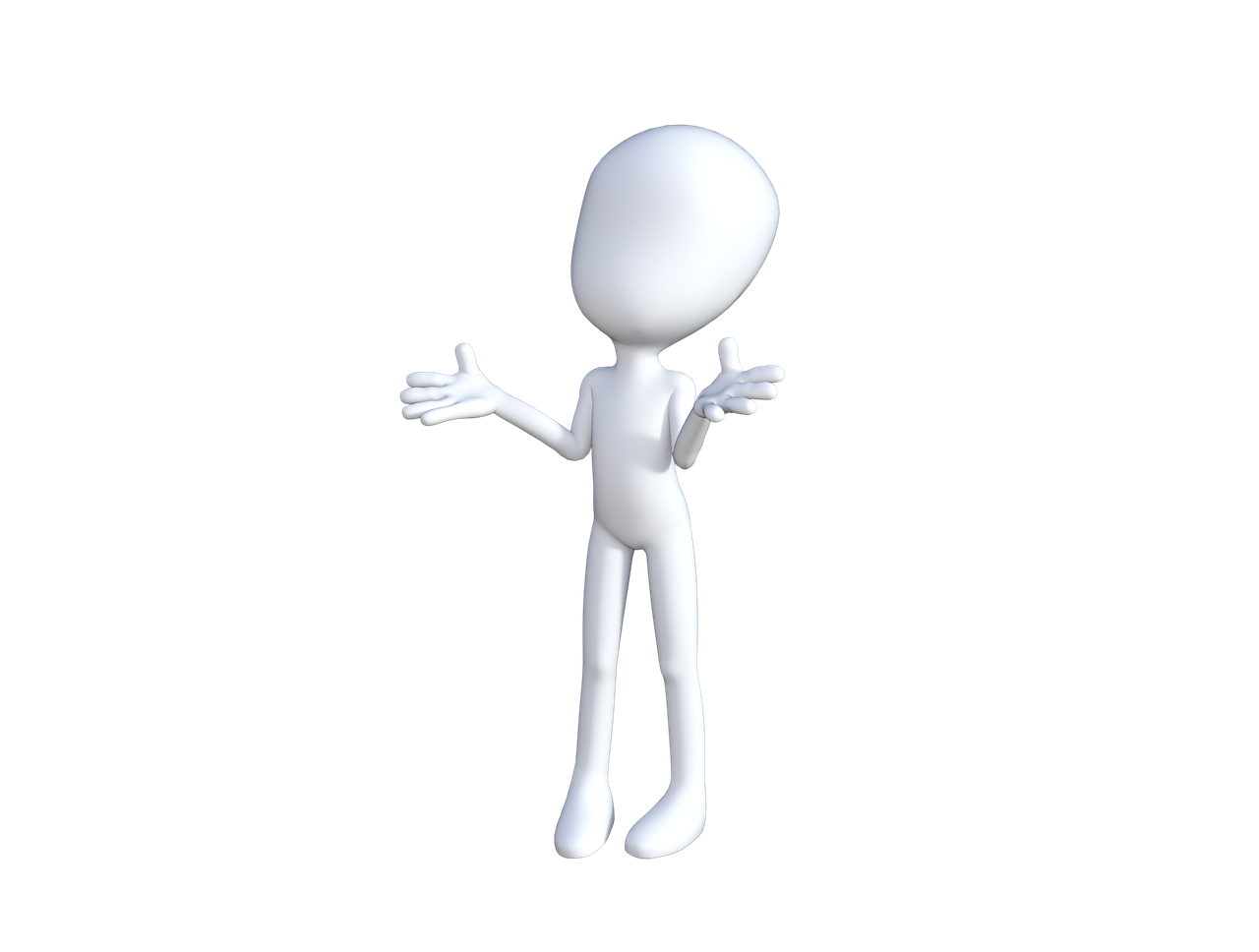 a close up of a person on a black background, a raytraced image, 2 arms and 2 legs!, shrugging, cute character, stick figure