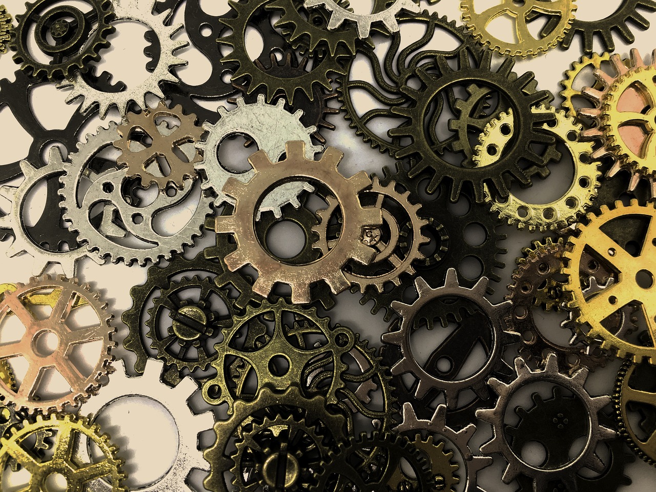 a table topped with lots of different types of gears, generative art, mobile wallpaper, 3 2 x 3 2, brass and steam technology, high quality image”