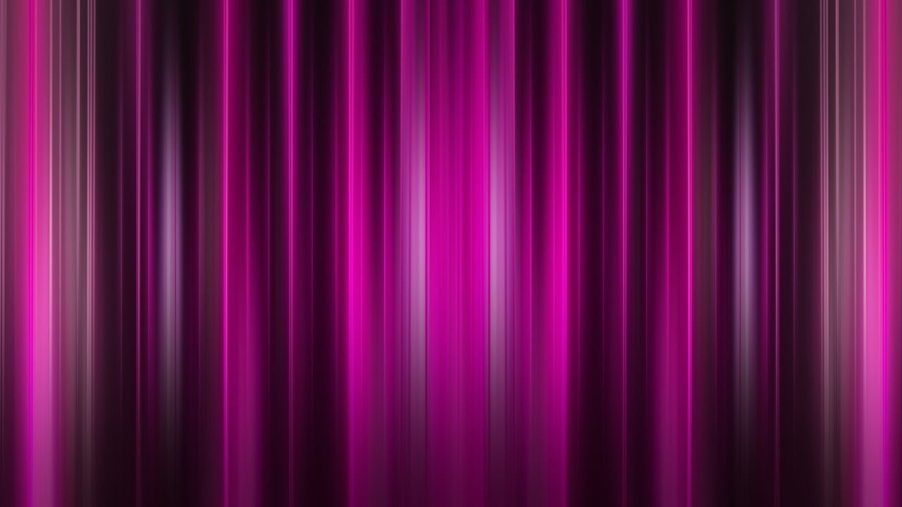 a pink curtain with a black background, a digital rendering, dynamic colorful background, dark purple glowing background, vertical lines, many colors in the background