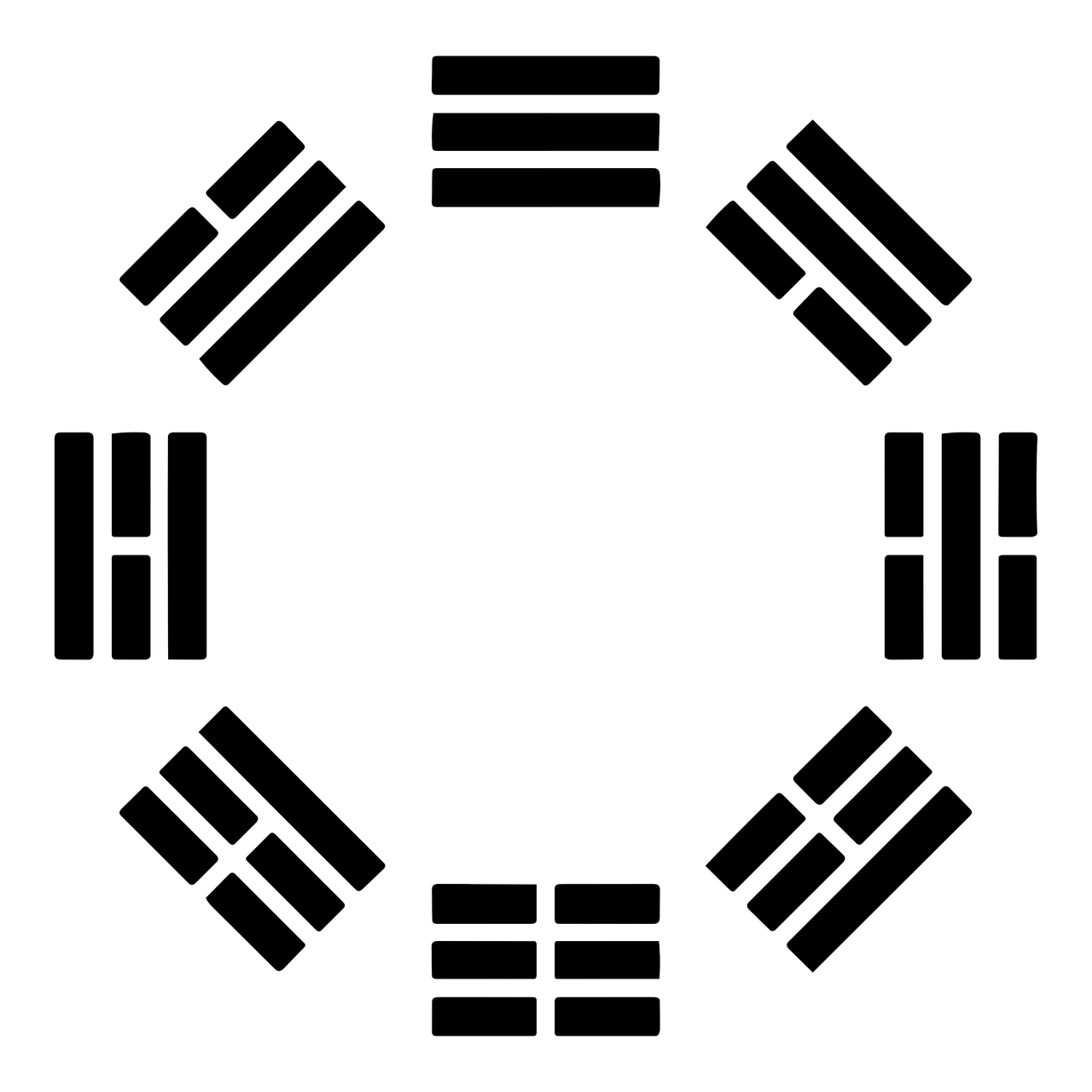 a circle of rectangles on a black background, an album cover, inspired by Xi Gang, ascii art, ambient occlusion:3, huhd, imperial military, 2 0 1 0
