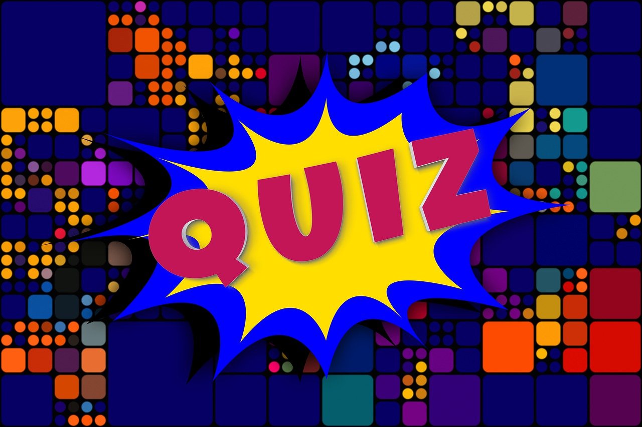 a colorful picture with the word quiz on it, concept art, by Robin Guthrie, pixabay, pop art, !!! very coherent!!! vector art, 😃😀😄☺🙃😉😗, matrix, 1 1 1 1