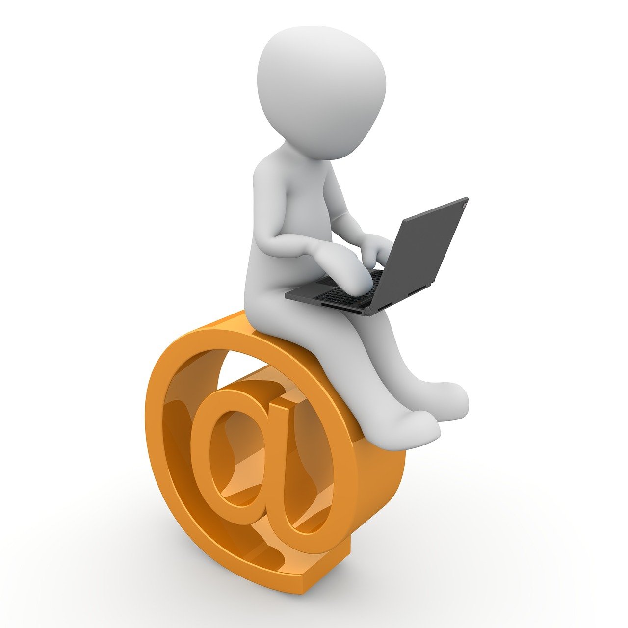a person sitting on an email symbol with a laptop, a picture, funny, cad, sitting, how to