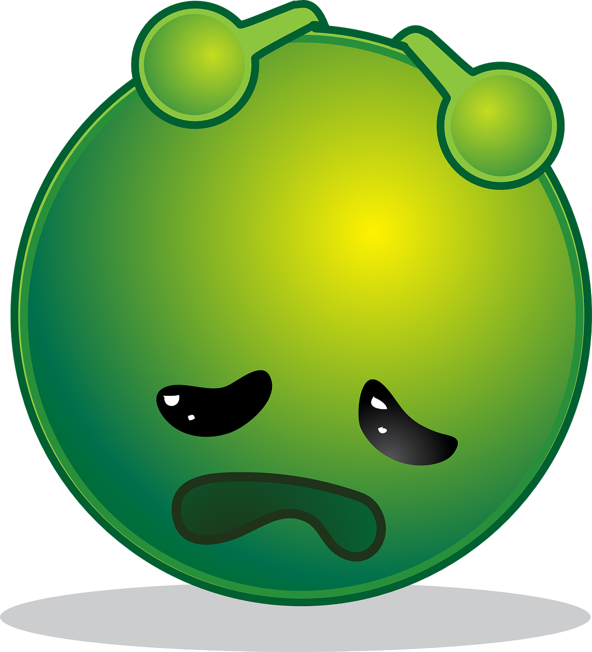 a green emo emo emo emo emo emo emo emo emo emo emo emo emo, a digital rendering, inspired by Heinz Anger, mingei, such as bacteria, sad kawaii face, cute coronavirus creatures!, with a round face