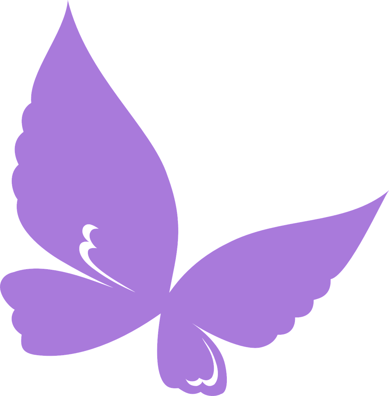 a purple butterfly on a black background, inspired by Itō Seiu, hurufiyya, vectorized, dove, above side view, detaild