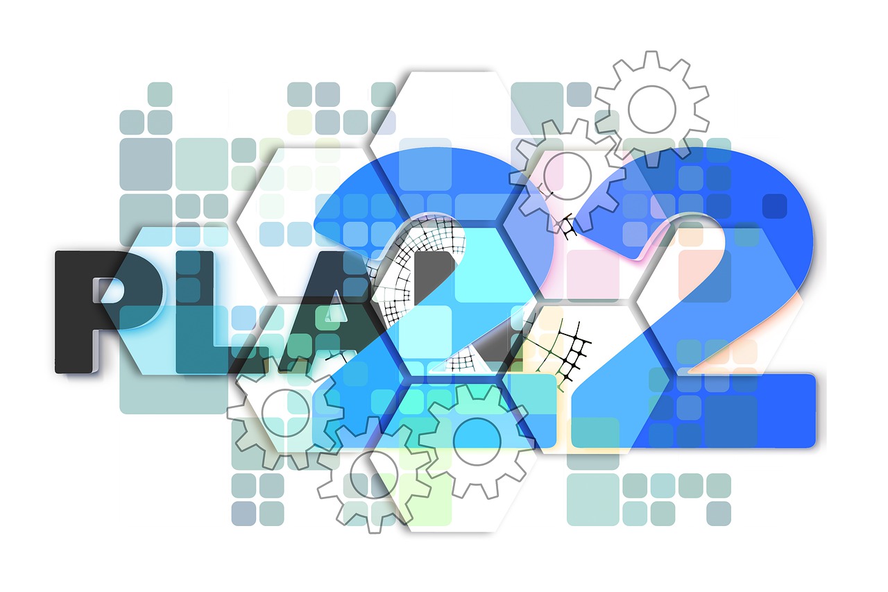 the word play is surrounded by puzzle pieces, a digital rendering, trending on pixabay, plasticien, year 2 0 2 2, architecture technical blueprint, hexagons, is a stunning