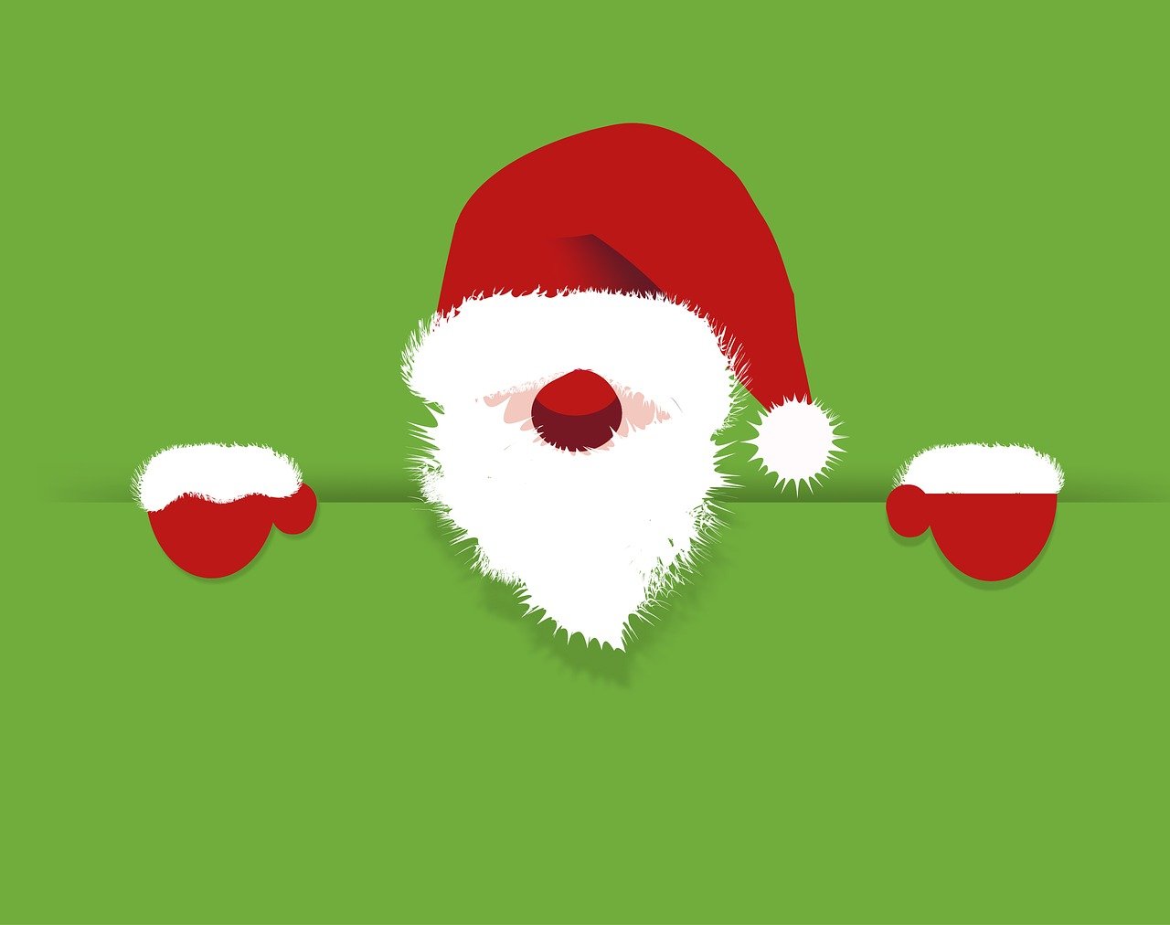 a santa claus claus claus claus claus claus claus claus claus claus claus claus claus claus claus claus, by Ludovit Fulla, pixabay, happening, shades green and red, stop frame animation, holding it out to the camera, istock