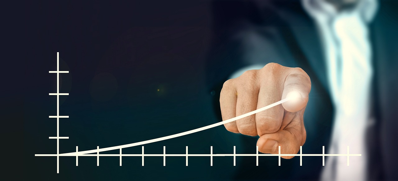 a man in a suit pointing at a graph, by Julian Allen, pixabay, happening, very detailed curve, organic growth, up close picture, finger