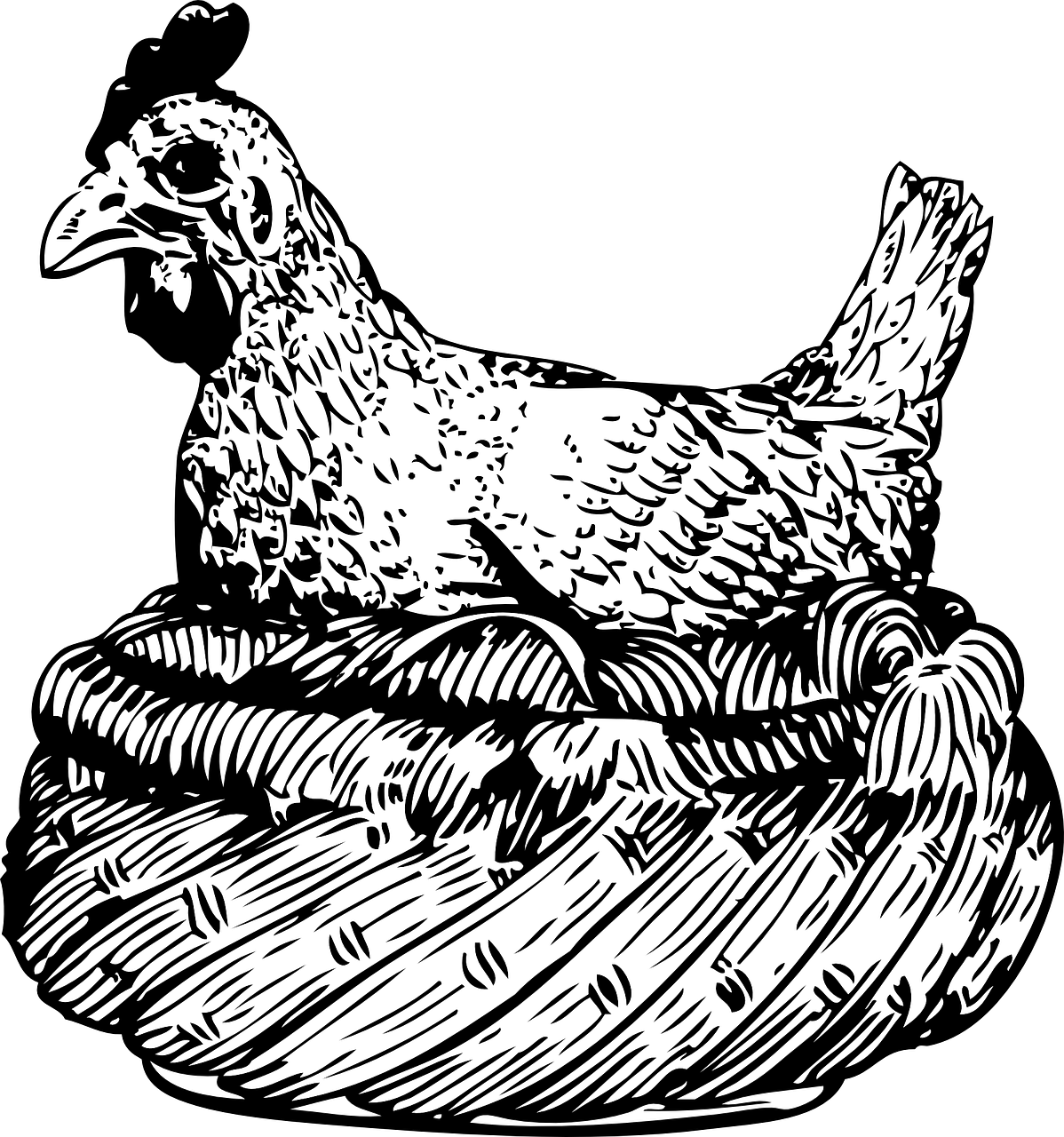 a black and white drawing of a bowl of food, a woodcut, inspired by Wojciech Siudmak, reddit, process art, amoled wallpaper, in a nest, [bioluminescense, uncompressed png