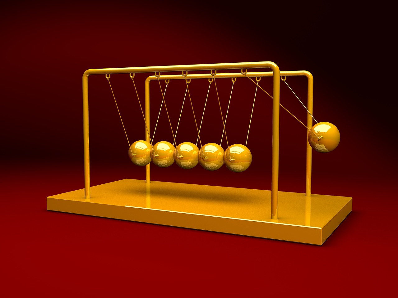 a golden newton newton newton newton newton newton newton newton newton newton newton newton newton newton newton newton newton newton newton newton newton newton newton newton newton newton, a digital rendering, flickr, kinetic art, newton's cradle, on a red background, toy guillotine, golden ratio illustration