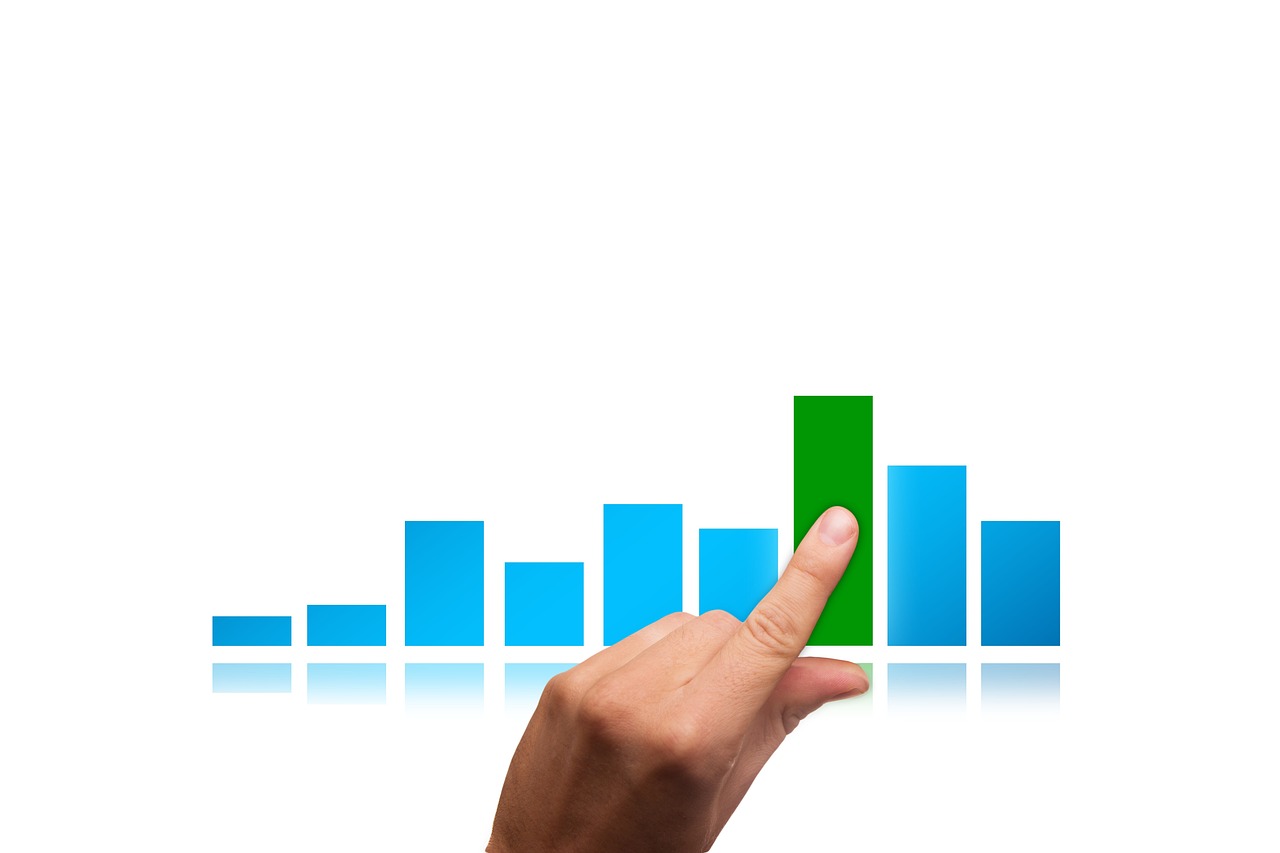 a hand that is holding a piece of paper, a stock photo, green charts, digital artwork, bar charts, return of the many to the one