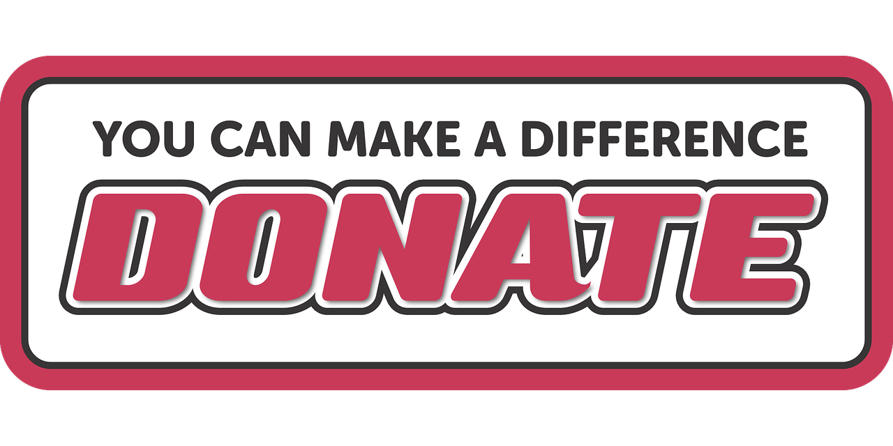 a sign that says you can make a difference donate, inspired by Leonard Ochtman, featured on deviantart, nhl logo, octane 4k, de tomaso, black and red only!!!