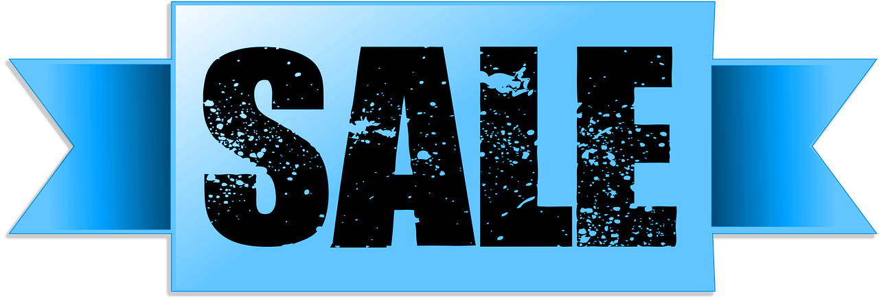 a blue banner with the word sale on it, a stock photo, pixabay, digital art, soaking wet, avatar image, blue-black, jr