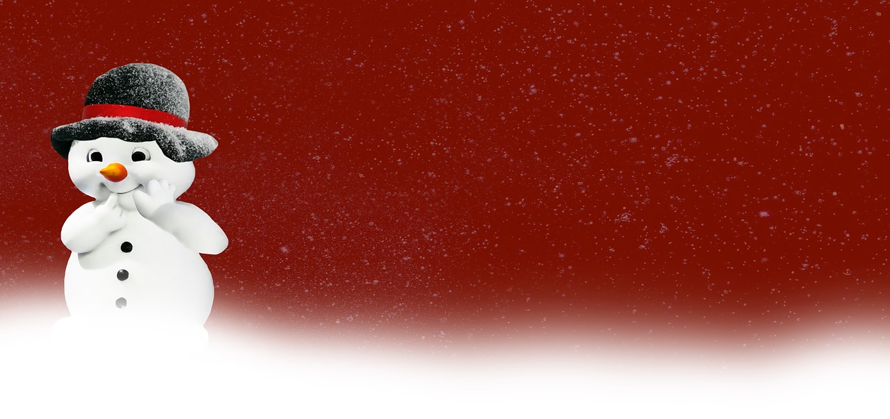 a snowman that is standing in the snow, a picture, by Thomas de Keyser, deviantart, gradient dark red, view from below, lacquered, detail shot