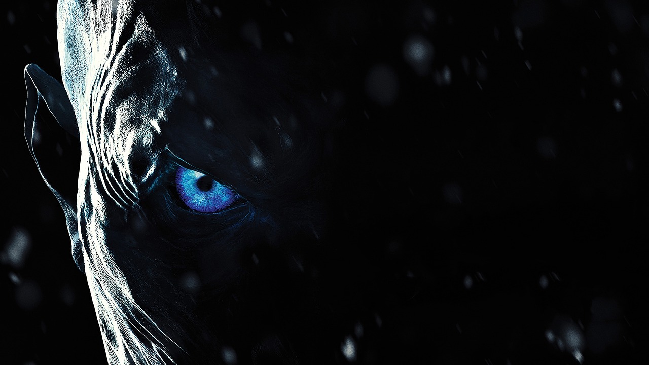 a close up of a person with blue eyes, a picture, night fury, 4k uhd wallpaper, stark composition, snow