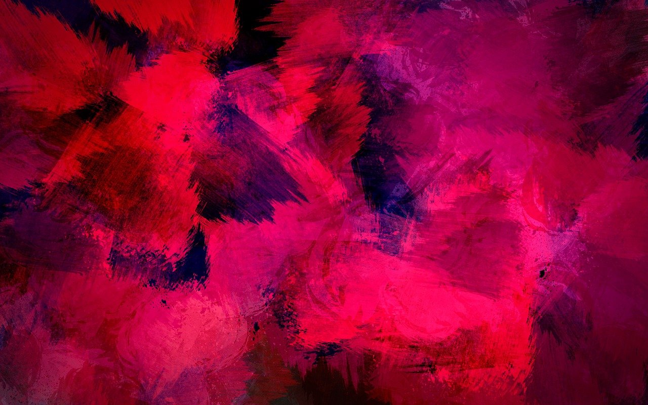 a painting of red and pink flowers in a vase, a digital painting, abstract art, hell background, amazing textured brush strokes, vibrant red background, red and obsidian neon