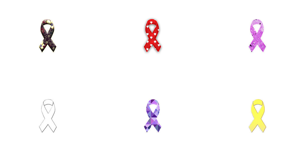 a number of different colored ribbons on a black background, digital art, red and purple, cutie mark, low quality photo, healthcare