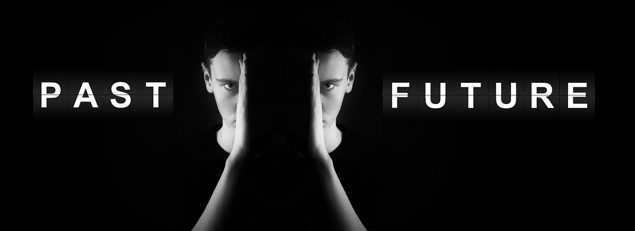 a black and white photo of a man's face, tumblr, purism, flume cover art, furaffinity!!!!, hands retouched, header with logo