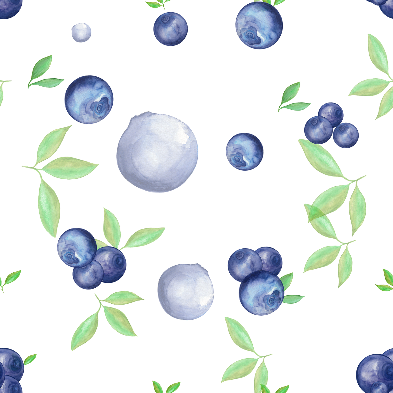 a pattern of blueberries with leaves on a black background, by Martina Krupičková, watercolor style, background image, hrushevka on background, juice