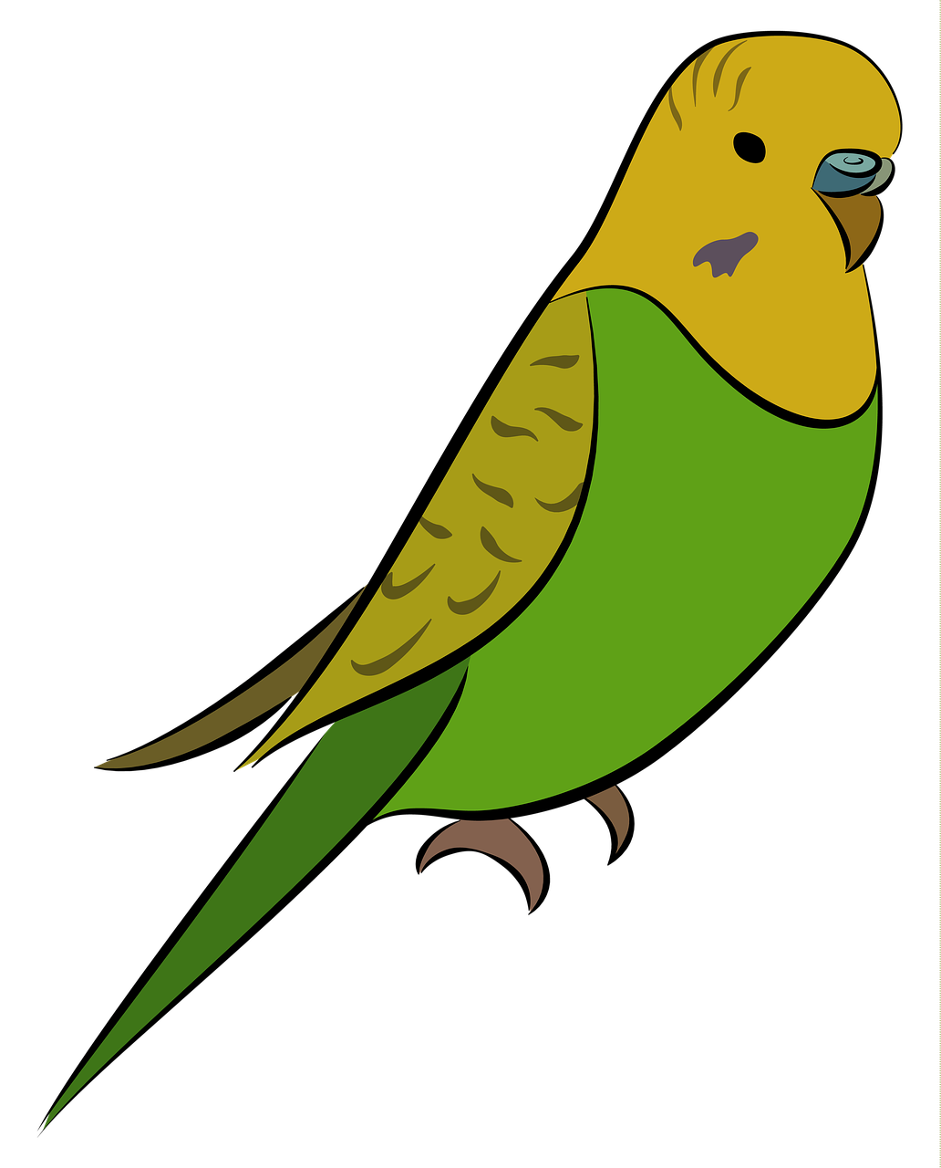 a green and yellow parakeet on a black background, an illustration of, hurufiyya, wikihow illustration, vectorized, :3, plump