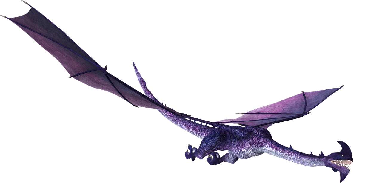 a purple dragon flying through the night sky, by Dan Scott, trending on zbrush central, pixar animation，hyper detailed, “hyper realistic, toothless, on black background