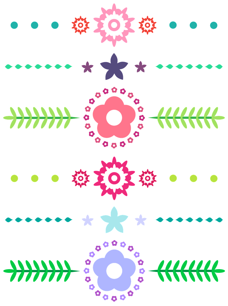 a pattern of flowers and leaves on a black background, inspired by Mary Blair, unsplash, folk art, dia de los muertos. 8 k, art deco borders, spring colors, body covers with neon flowers