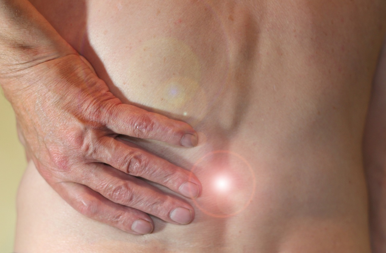 a close up of a person holding their stomach, a digital rendering, by Jan Rustem, comets, morning light showing injuries, bendover posture, jewel