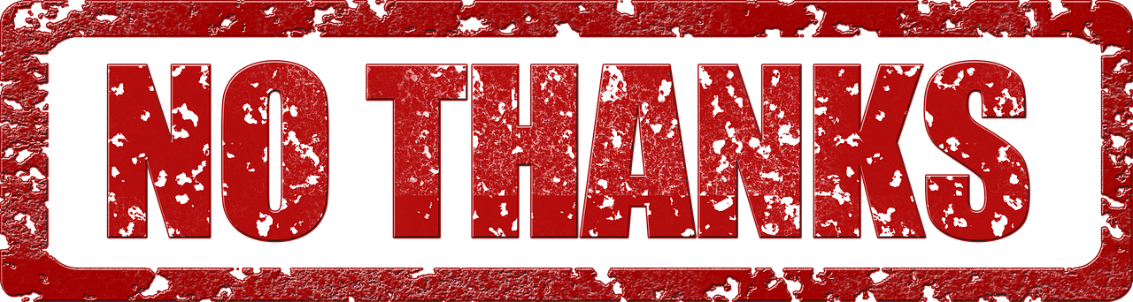 a red sign with the words no thanks on it, by Brian Thomas, deviantart, digital art, metalhead, ((((dirt brick road)))), thai, x logo