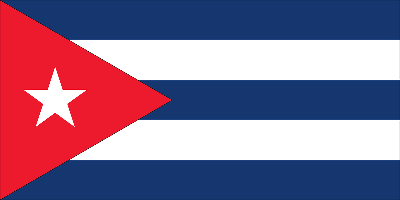 a picture of the flag of cuba, vector art, inspired by Pedro Álvarez Castelló, art deco, 1128x191 resolution, hebrew, distant photo, far away from camera