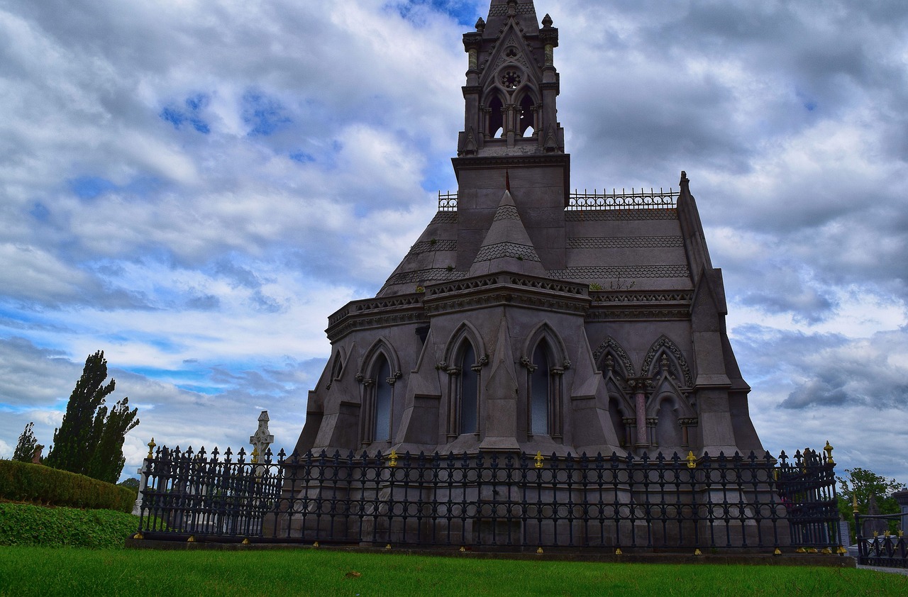 a tall building with a clock on top of it, gothic art, tombs, mayo, impressive detail : 7, metropolitan
