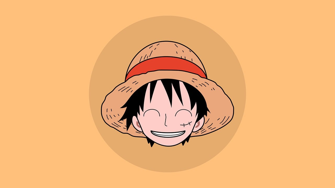 a close up of a person wearing a hat, an anime drawing, inspired by Eiichiro Oda, pixabay, monkey d. luffy, cute smiling face, clean cel shaded vector art, anime set style