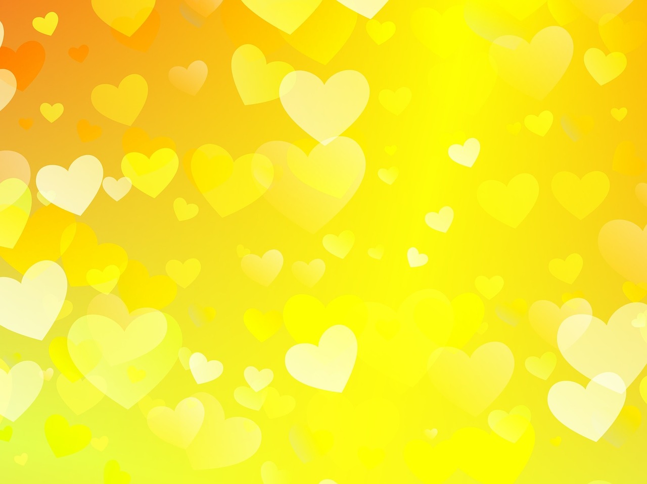 a bunch of hearts that are flying in the air, inspired by Bradley Walker Tomlin, computer art, gradient yellow, soft gradient texture, けもの, high res