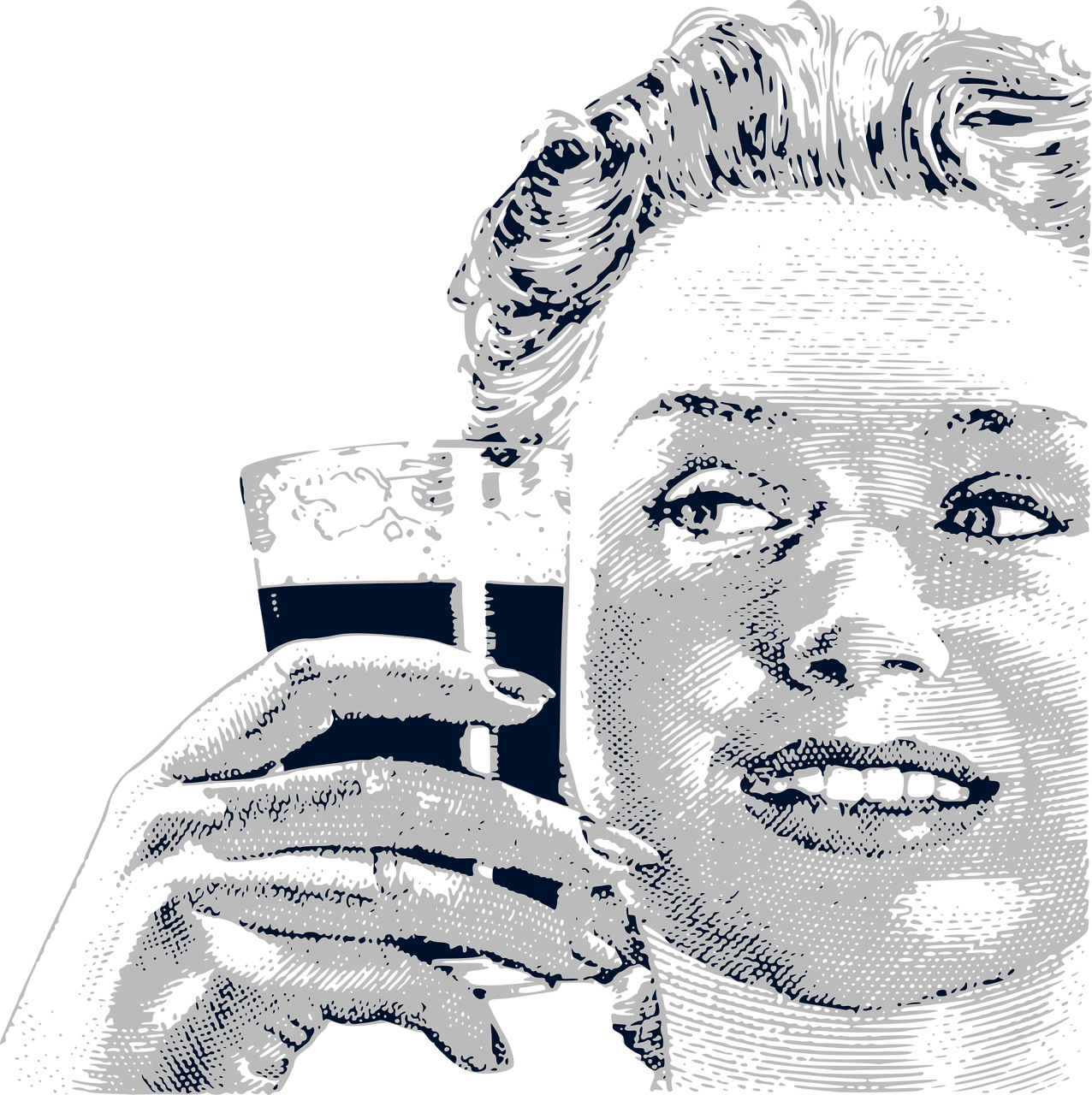 a close up of a person holding a cell phone, a digital rendering, inspired by Don Eddy, reddit, ascii art, man drinking beer, baron harkonnen, mid shot photo, portrait. high detail