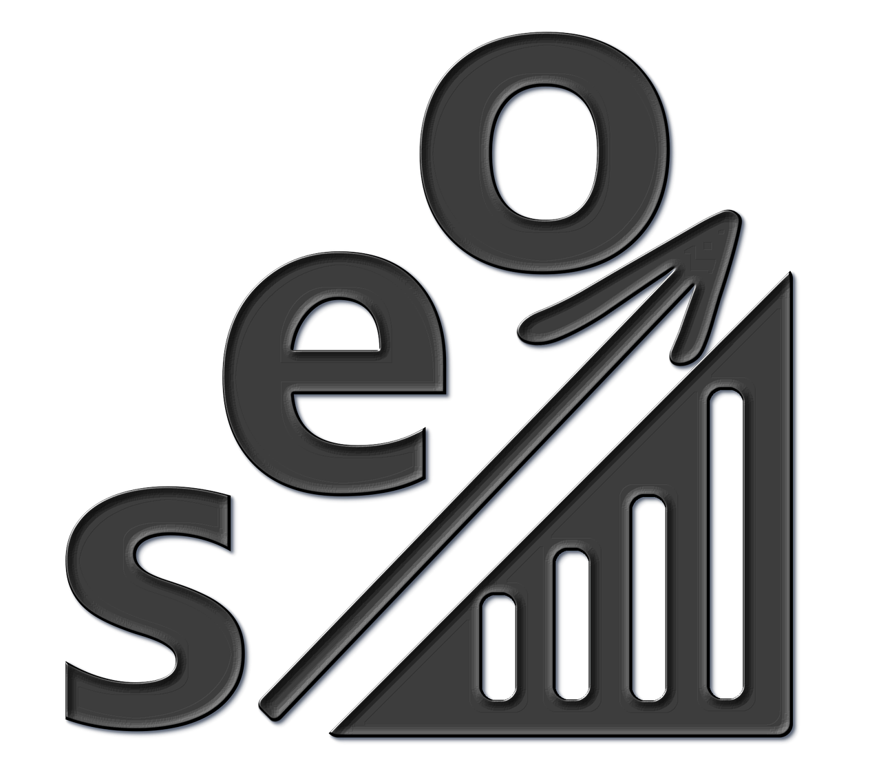 an image of the word seo on a black background, a diagram, reddit, sots art, 2 0 2 2 photo, no gradients, image, stylized stl