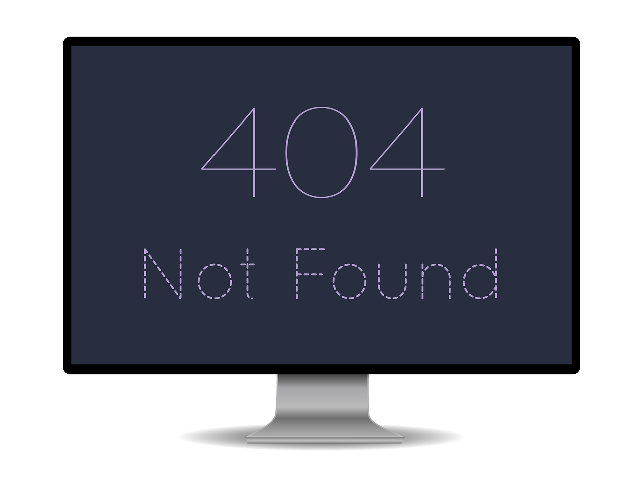 a computer screen with the words 4044 not found on it, a computer rendering, by Matt Cavotta, shutterstock, looking at monitor, 4 k hd wallpaper illustration, poor quality, oled