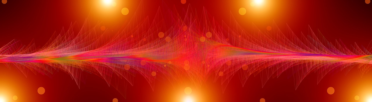 a computer generated image of a computer generated image of a computer generated image of a computer generated image of a computer generated image, by Daniel Chodowiecki, light red and deep orange mood, an abstract spiritual background, sound waves, light scatter