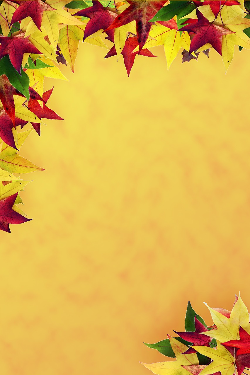 a yellow background with red and yellow leaves, fine art, background image, computer wallpaper, lit from the side, wallpaper!