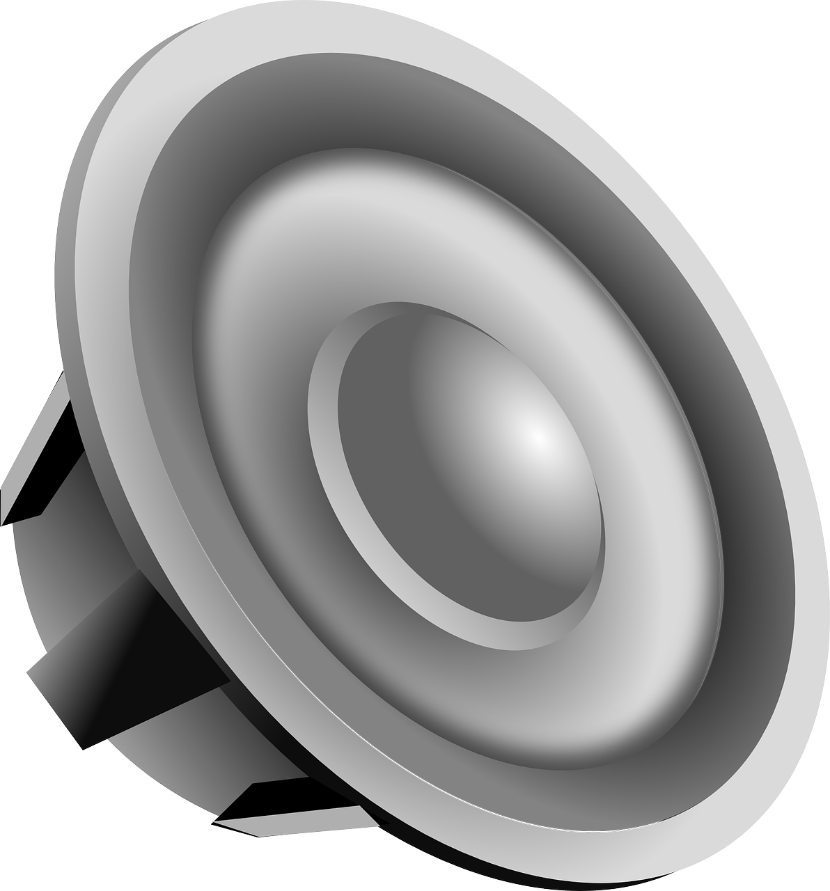 a close up of a speaker on a white background, by Mathias Kollros, pixabay, computer art, cel shaded vector art, recessed, round design, !!! very coherent!!! vector art