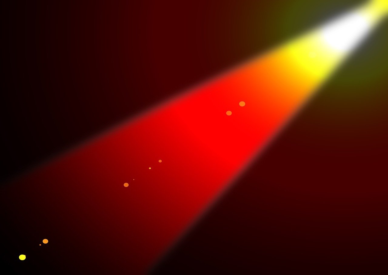 a red and yellow light shines brightly on a black background, a screenshot, light and space, !!! very coherent!!! vector art, very accurate photo, cosmic scale, red and white lighting