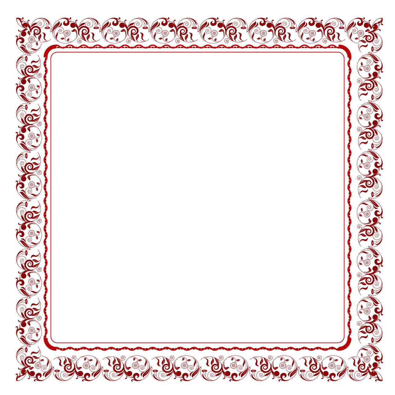 a red frame on a black background, art deco, bandanas, dark but detailed digital art, square pictureframes, gothic regal