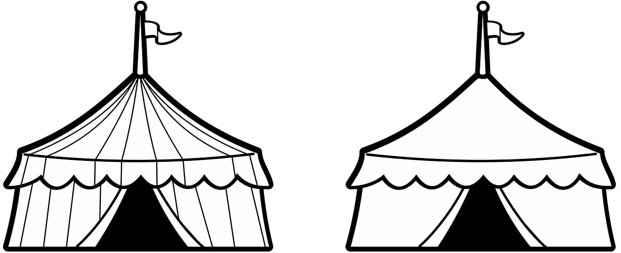 a black and white drawing of a tent, lineart, deviantart, which splits in half into wings, clipart, puppets, left right symmetry