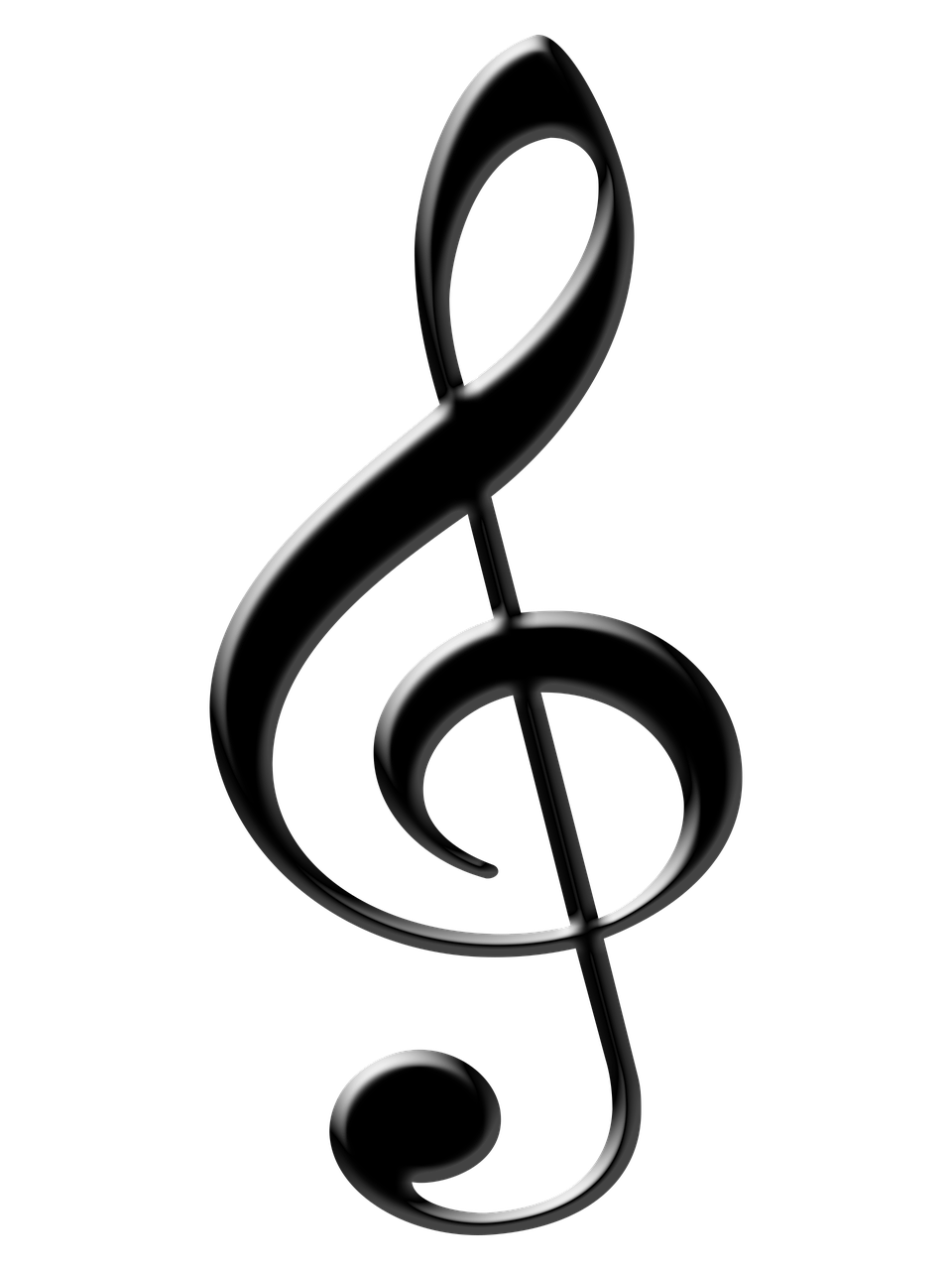 a black and white photo of a treble, deviantart, rendered in blender, phone wallpaper hd, black lacquer, imvu