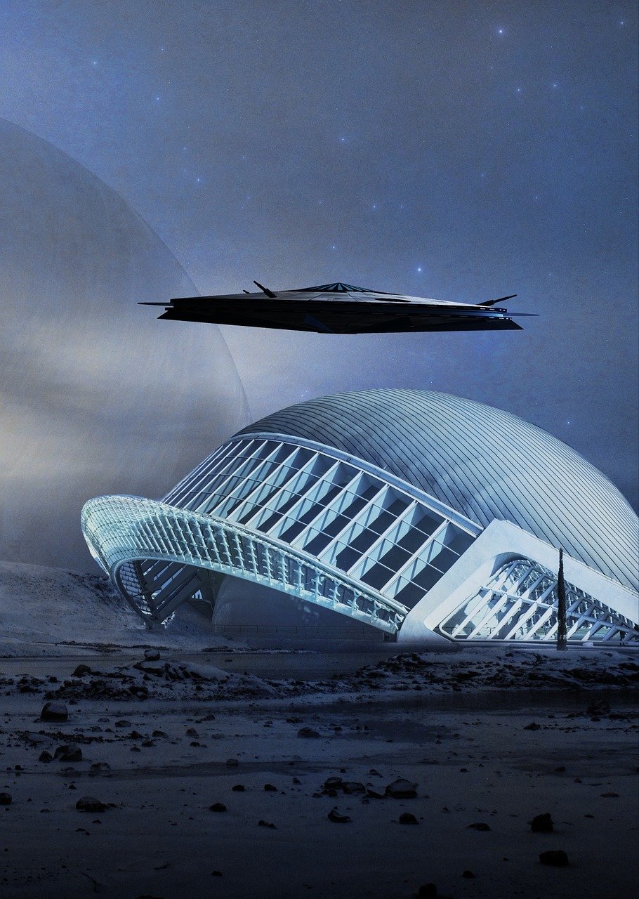 an artist's rendering of a futuristic space station, cg society contest winner, futurism, desolate. digital illustration, calatrava, palace floating in the sky, futuristic sport arena