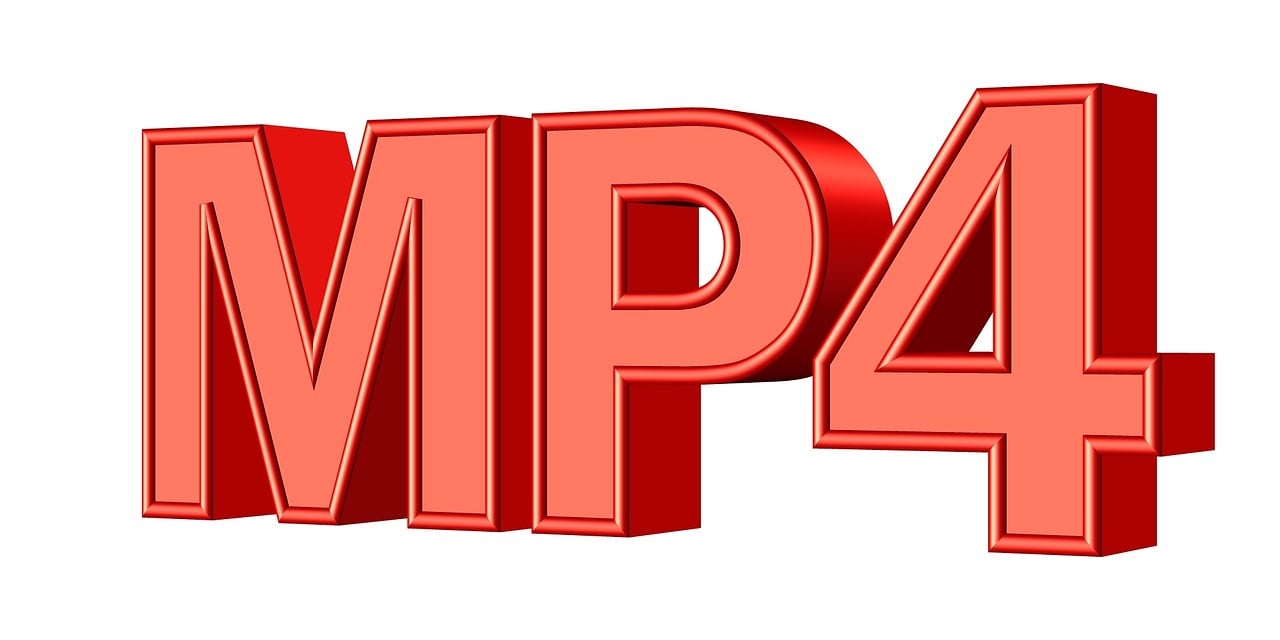 a red mp4 logo on a white background, a stock photo, by Ramón Piaguaje, pixabay, computer art, commercial banner, cinema 4d multi-pass ray traced, overlaid with cyrillic words, persona 4